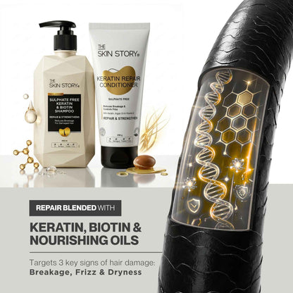 Damaged Hair 2 steps - Sulphate Free Shampoo+Conditioner - The Skin Story - 