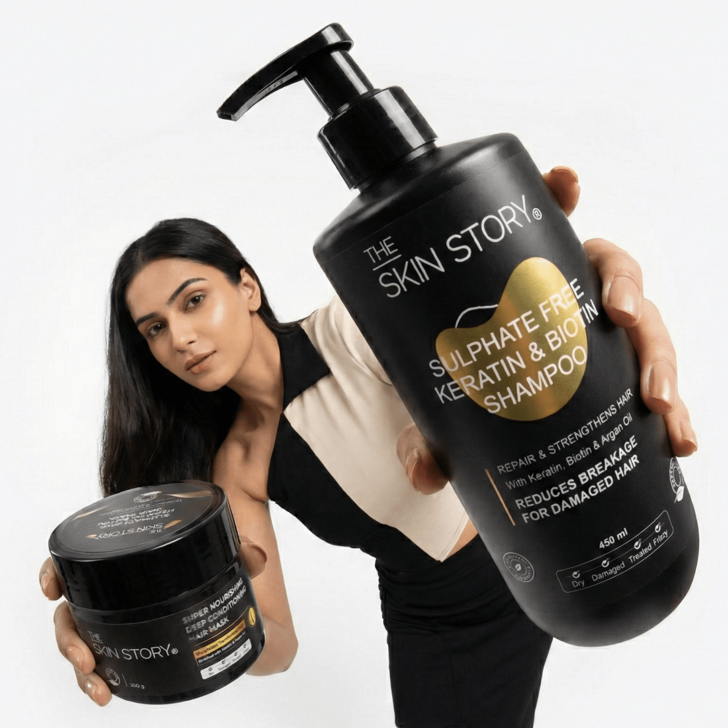 Damaged Hair Spa Sulphate Free Duo - The Skin Story - Hair Care Combo