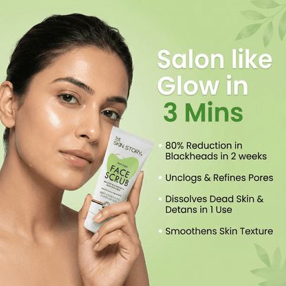 De - Tan &amp; Blackhead Face Scrub - The Skin Story - Scrub