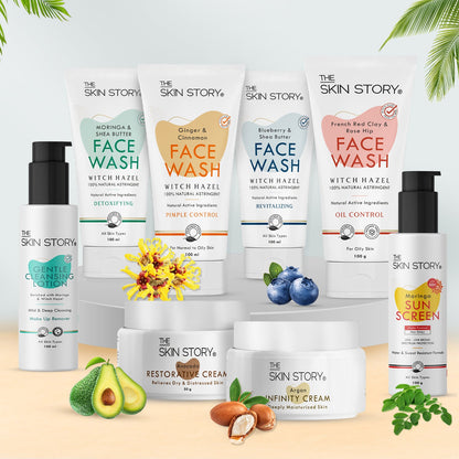 Deep Detox 3 - in - 1 Clay Wash, Scrub &amp; Pack - The Skin Story - 