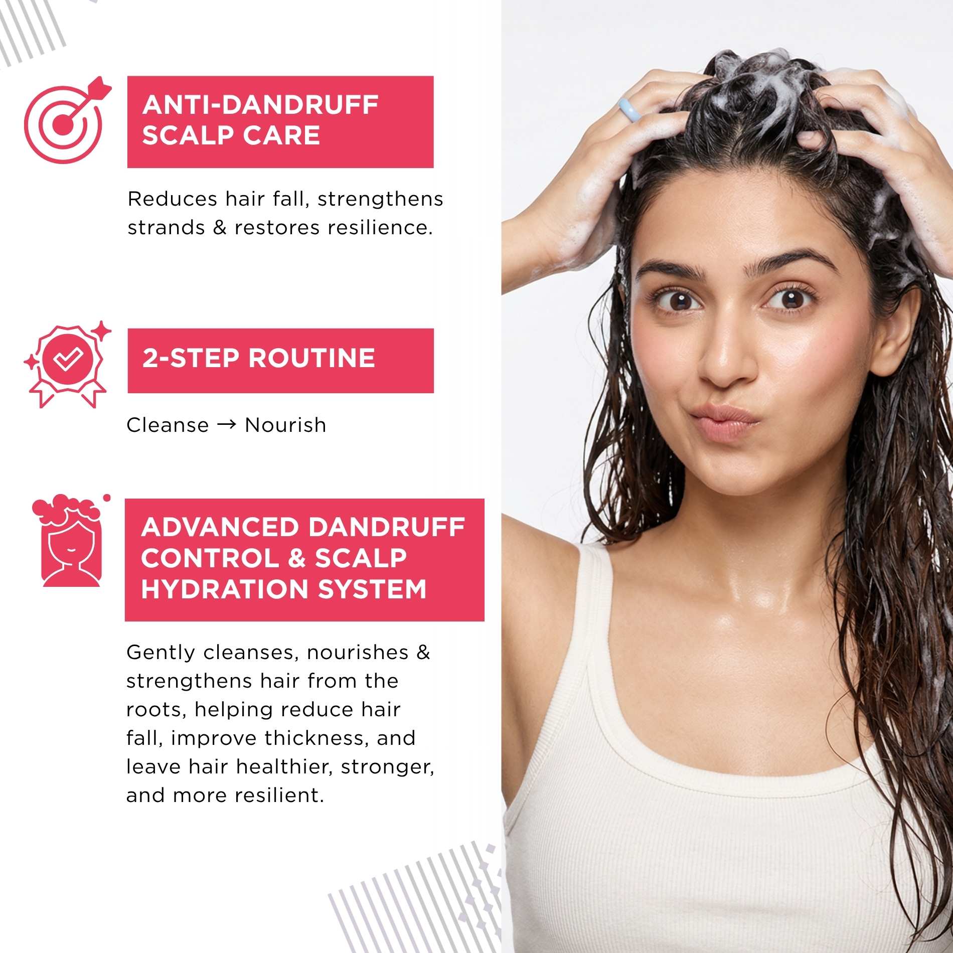 Early Hairfall 2 steps - Nourishing &amp; Moisturising Shampoo+Mas - The Skin Story - 