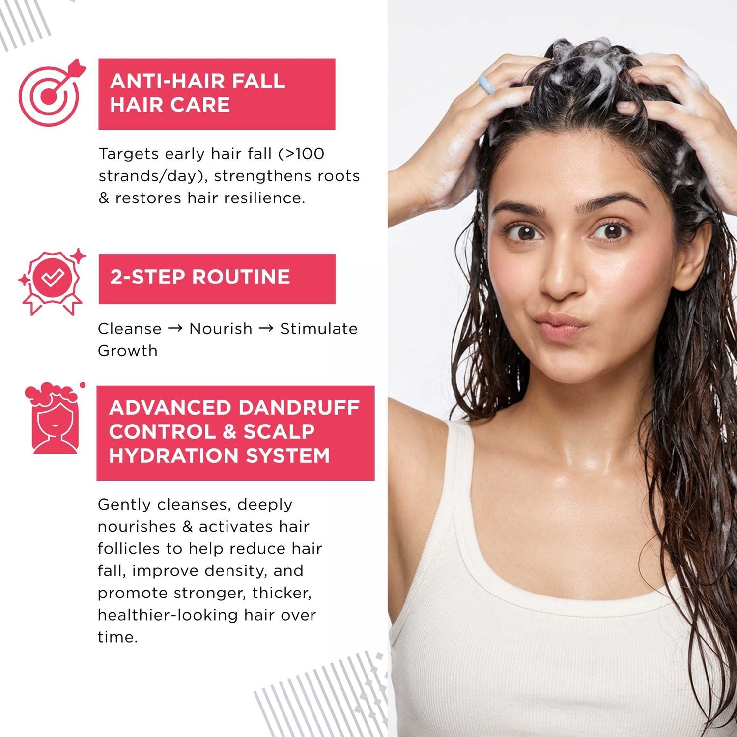 Early Hairfall 3 steps - Nourishing &amp; Moisturising Shampoo+Mask+Hair Growth Seru - The Skin Story - 