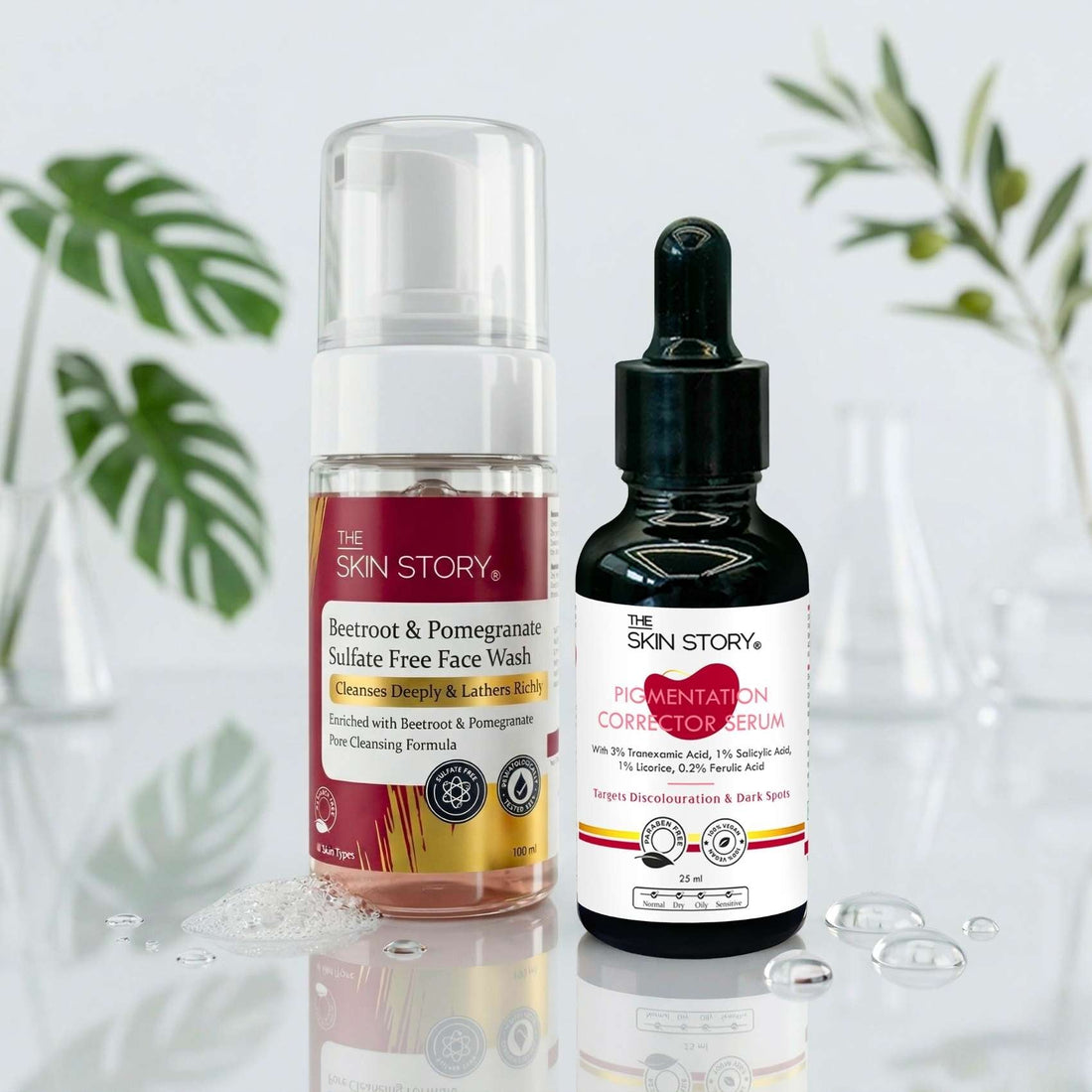 Early Onset Pigmentation 2 steps - Facewash+Corrector Serum - The Skin Story - 