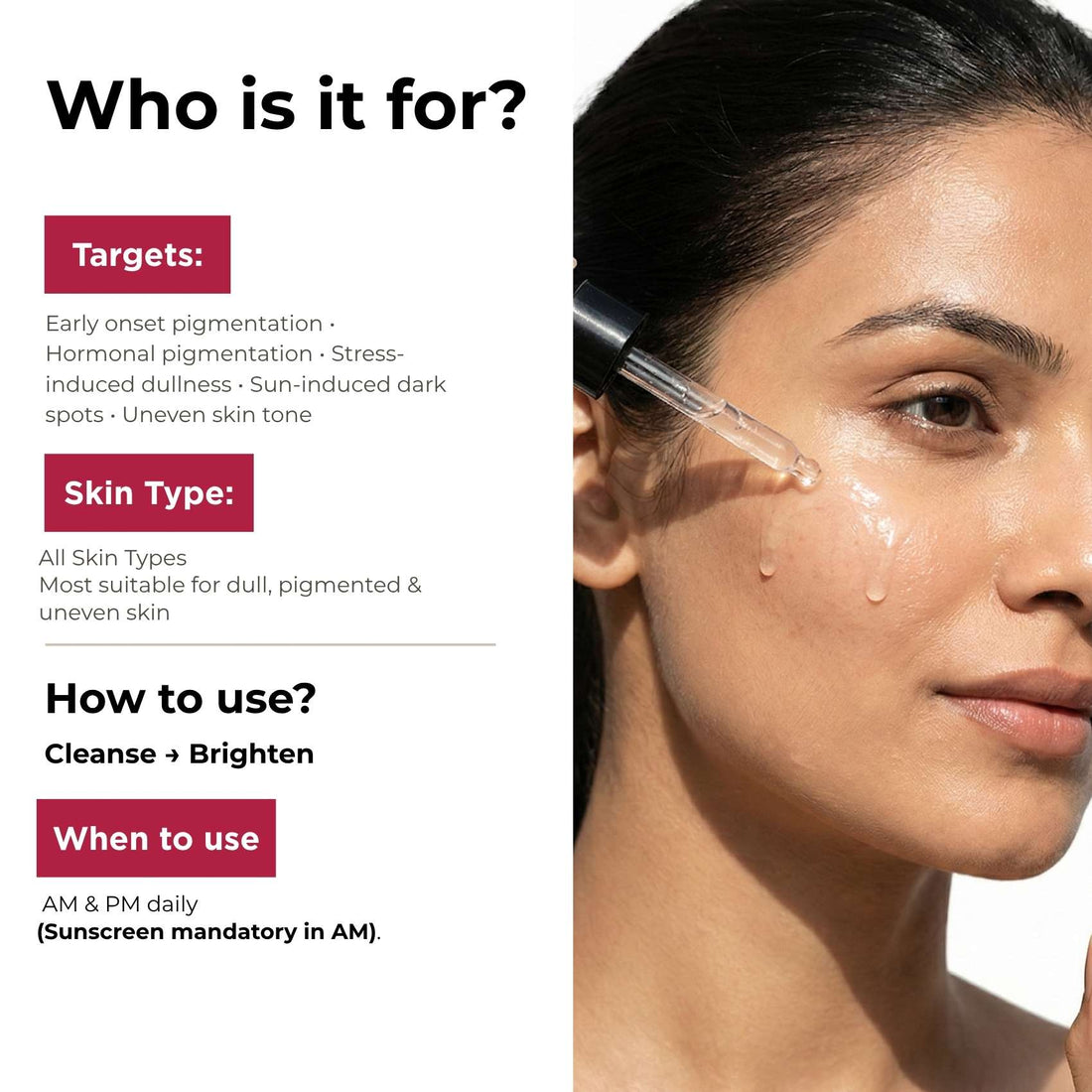 Early Onset Pigmentation 5 steps - Facewash+Corrector Serum+10% Vitamin Serum+Moisturising Cream+Sunscreen SPF50 - The Skin Story - 