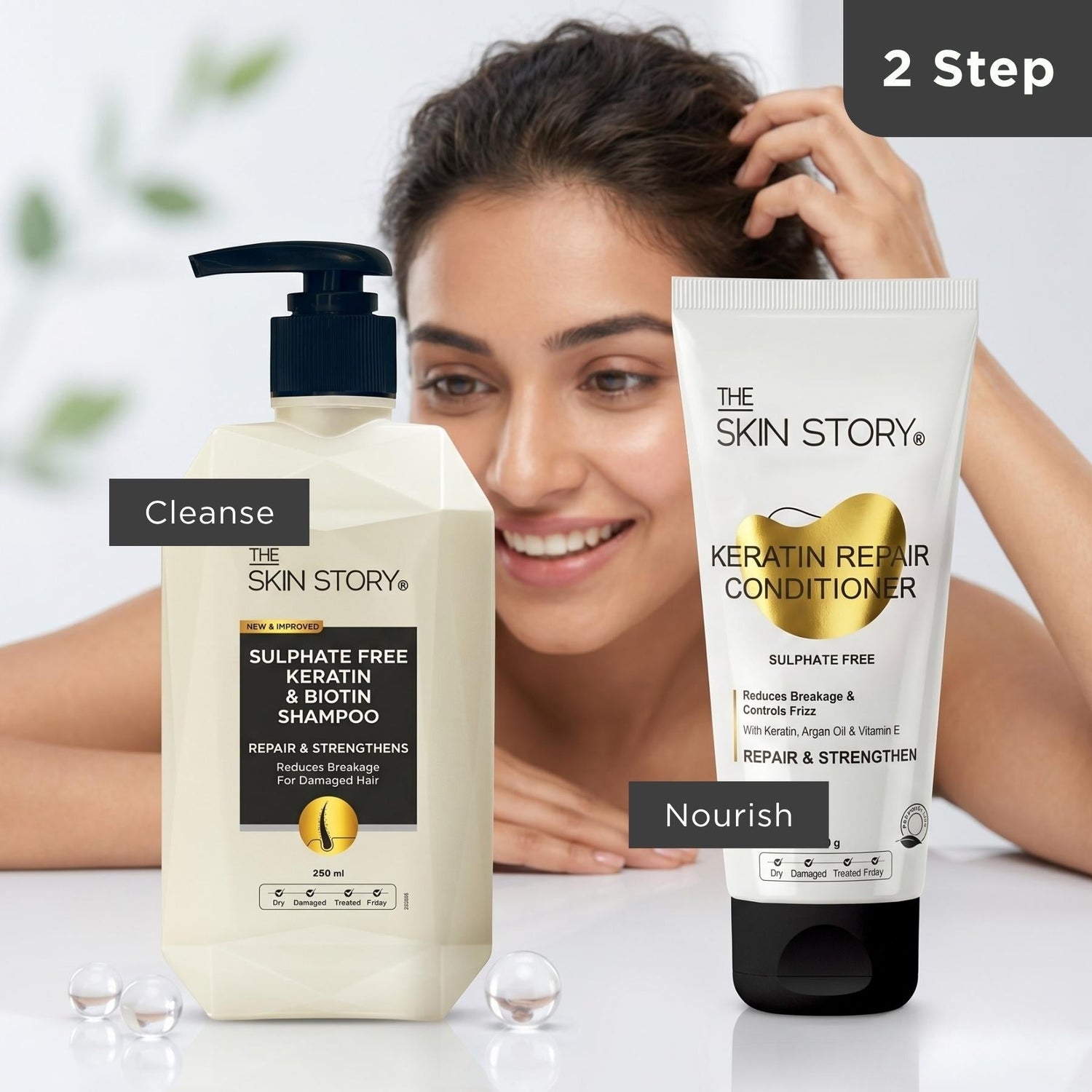 Frizz Control Smooth Regime – Daily Frizz Management - The Skin Story - 