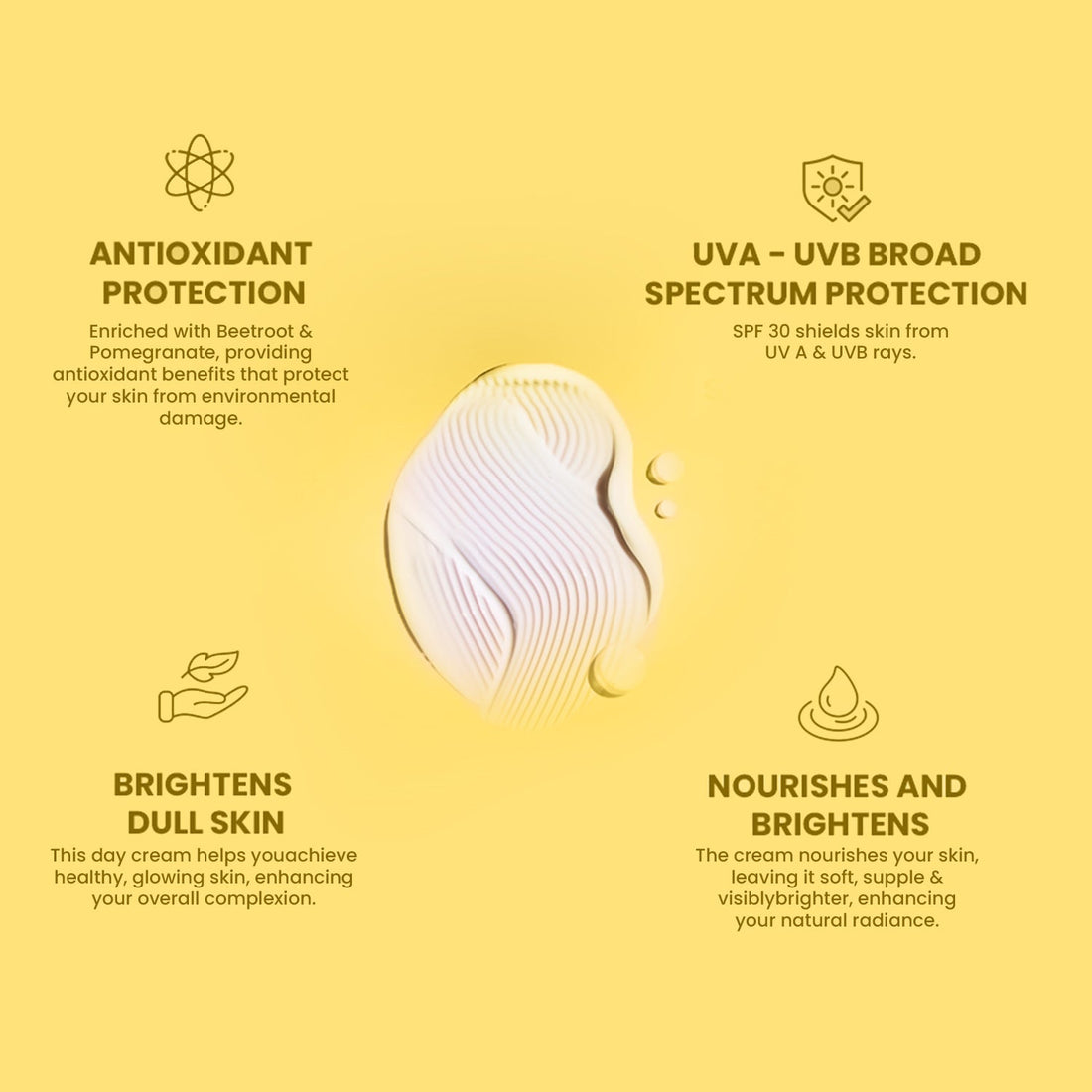 Glowing Skin Day Cream SPF 30 + Moisturiser - The Skin Story - Face Care