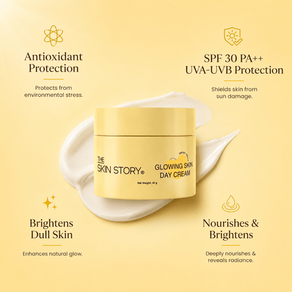 Glowing Skin Day Cream SPF 30 + Moisturiser - The Skin Story - Face Care