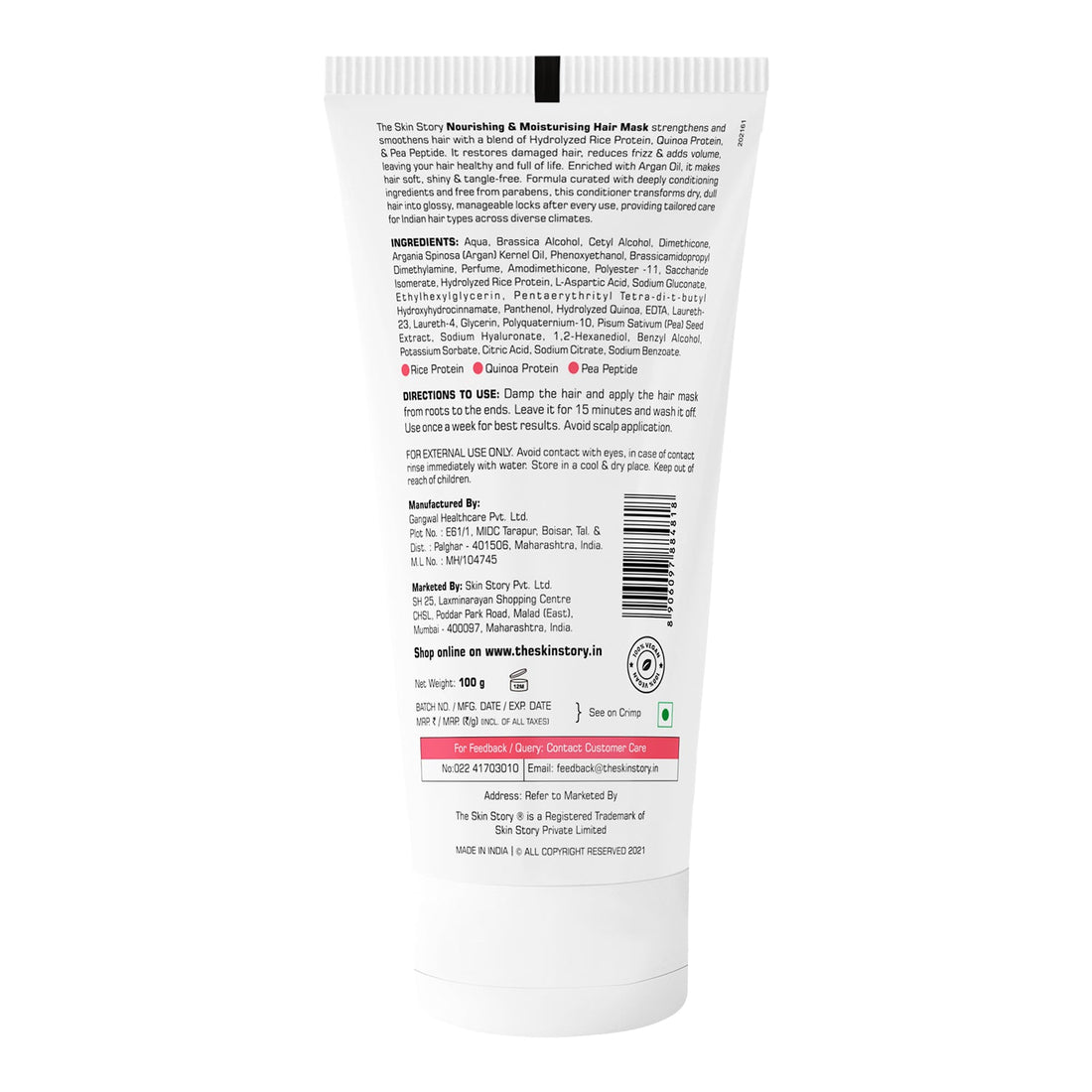 Hair - Fall Control Hair Mask - The Skin Story - Conditioner