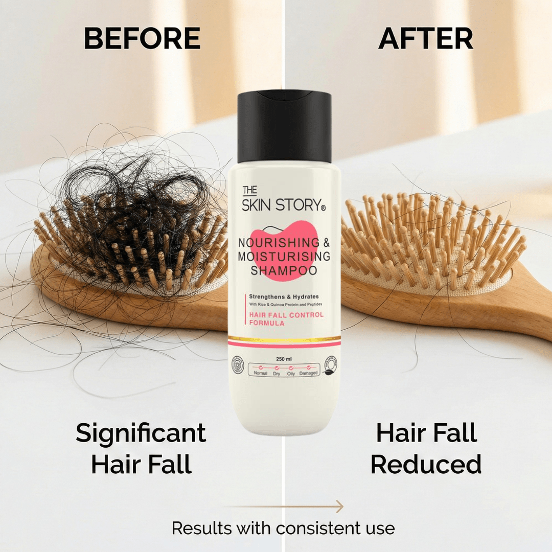 Hair Fall Control Nourishing &amp; Moisturising Shampoo - The Skin Story - shampoo