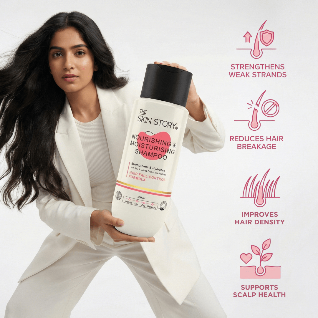 Hair Fall Control Nourishing &amp; Moisturising Shampoo - The Skin Story - shampoo