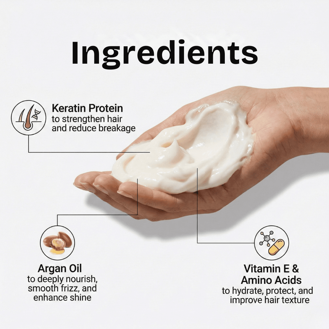 Hair Repair &amp; Keratin &amp; Argan Nourishing Mask - The Skin Story - 