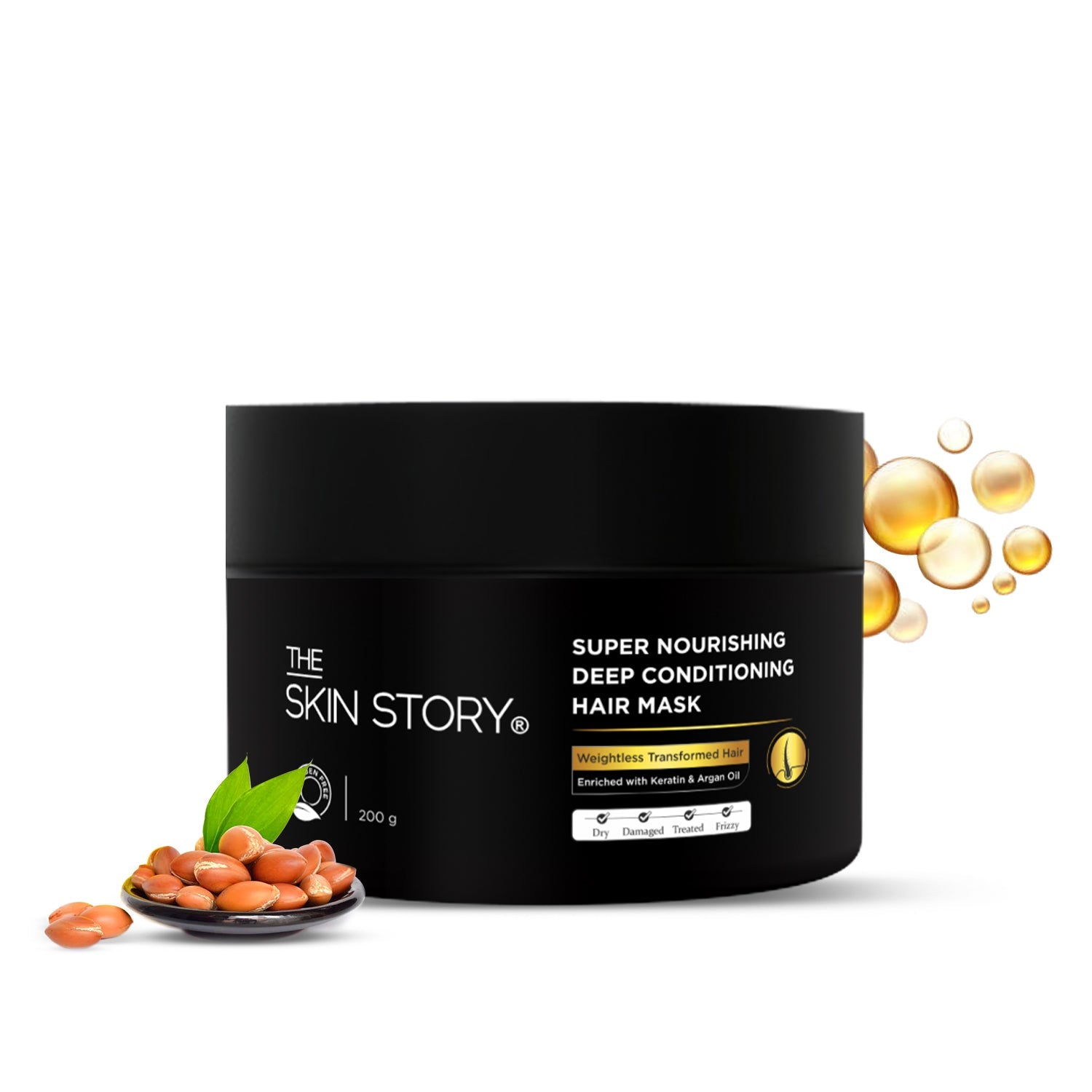 Hair Repair &amp; Keratin &amp; Argan Nourishing Mask - The Skin Story - 