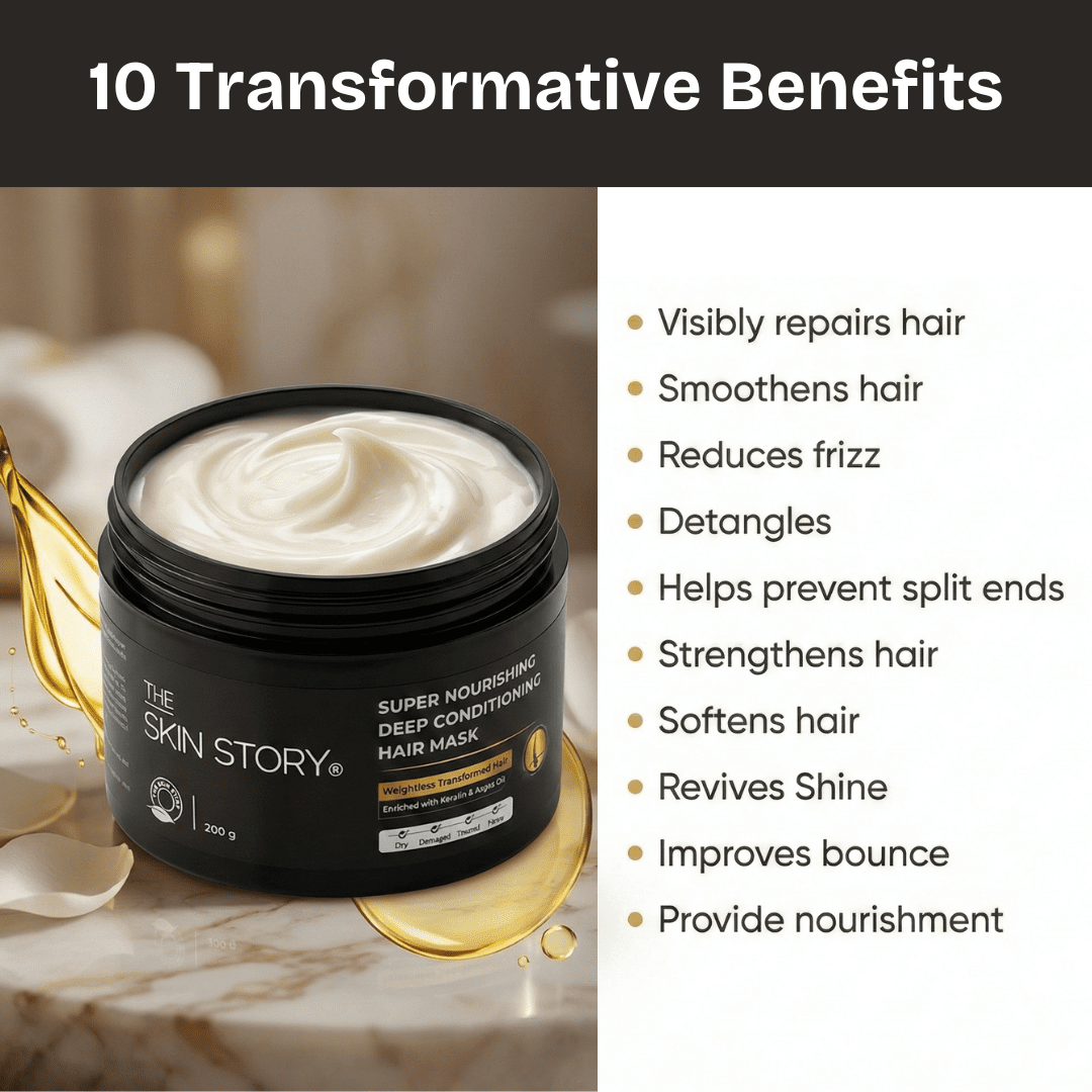 Hair Repair &amp; Keratin &amp; Argan Nourishing Mask - The Skin Story - 