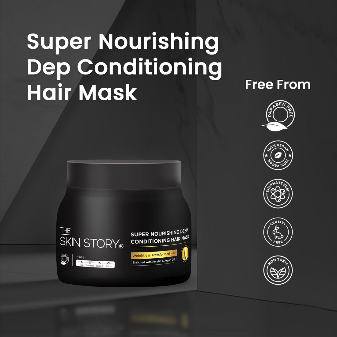 Hair Repair &amp; Keratin &amp; Argan Nourishing Mask - The Skin Story - Hair Care Combo