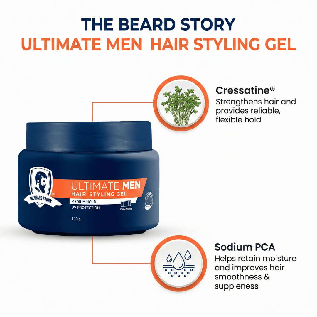 Hair Styling Gel - Medium Hold 100g - The Skin Story - 