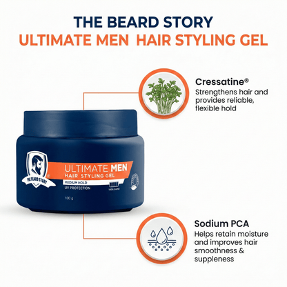 Hair Styling Gel - Medium Hold 100g - The Skin Story - 