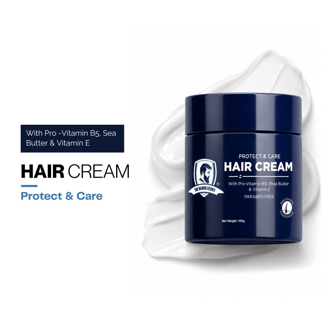Mens Hair Cream UV Protect 100g