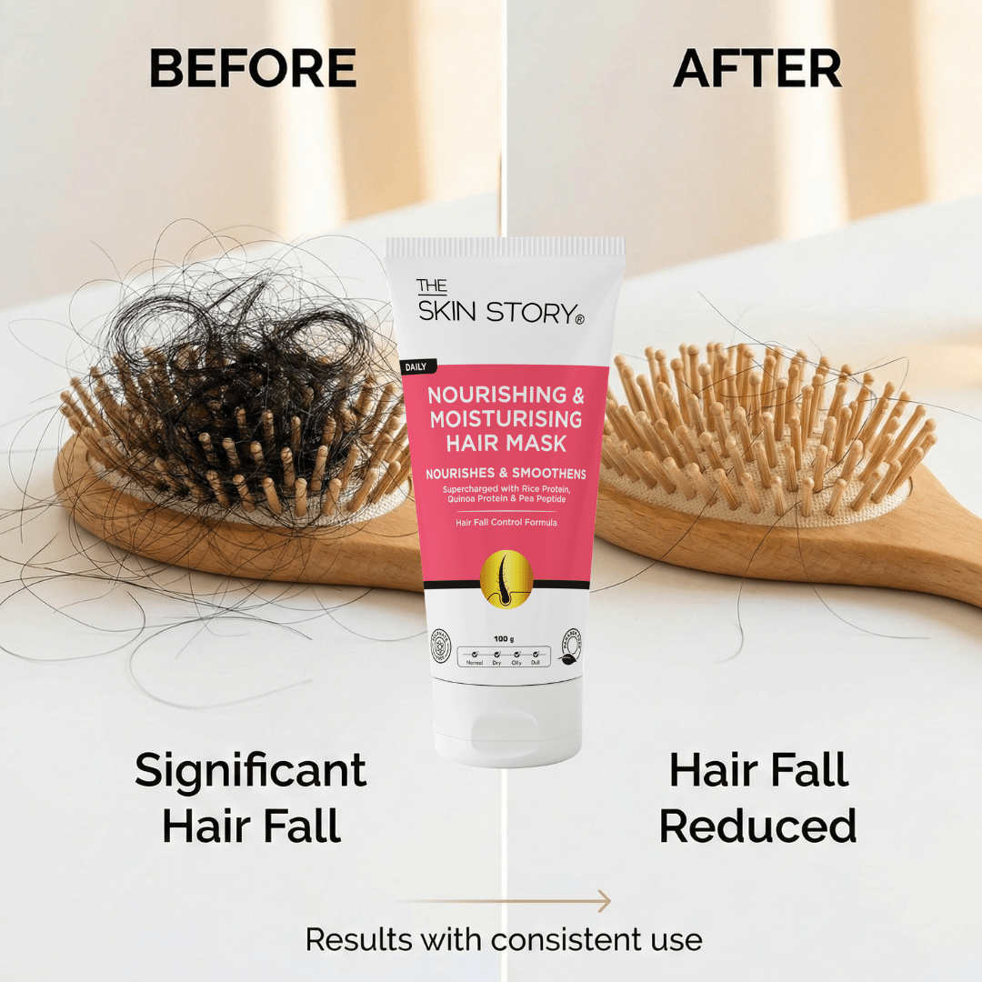 Hairfall Control Duo - Nourishing Moisturising Shampoo + Hair Mask - The Skin Story - 