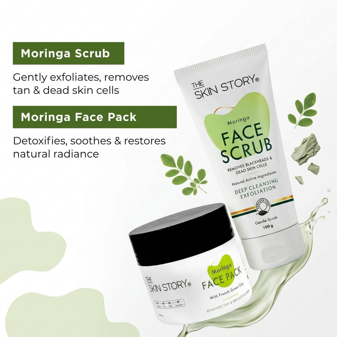 HolidayTan 2 Step - Scrub+Face Pack - The Skin Story - 
