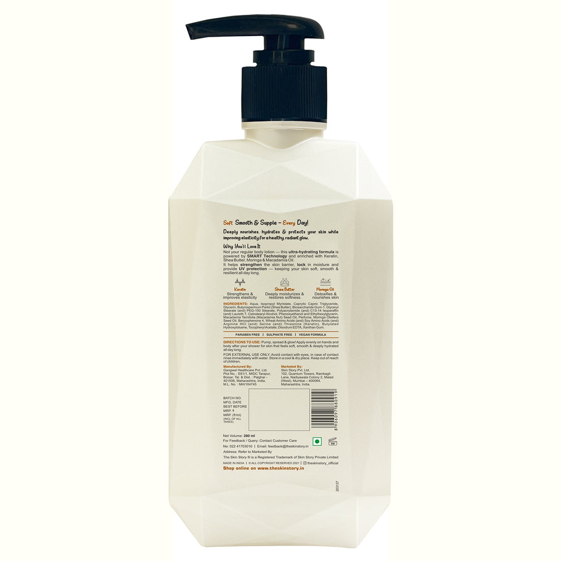 Keratin Body Lotion - The Skin Story - 