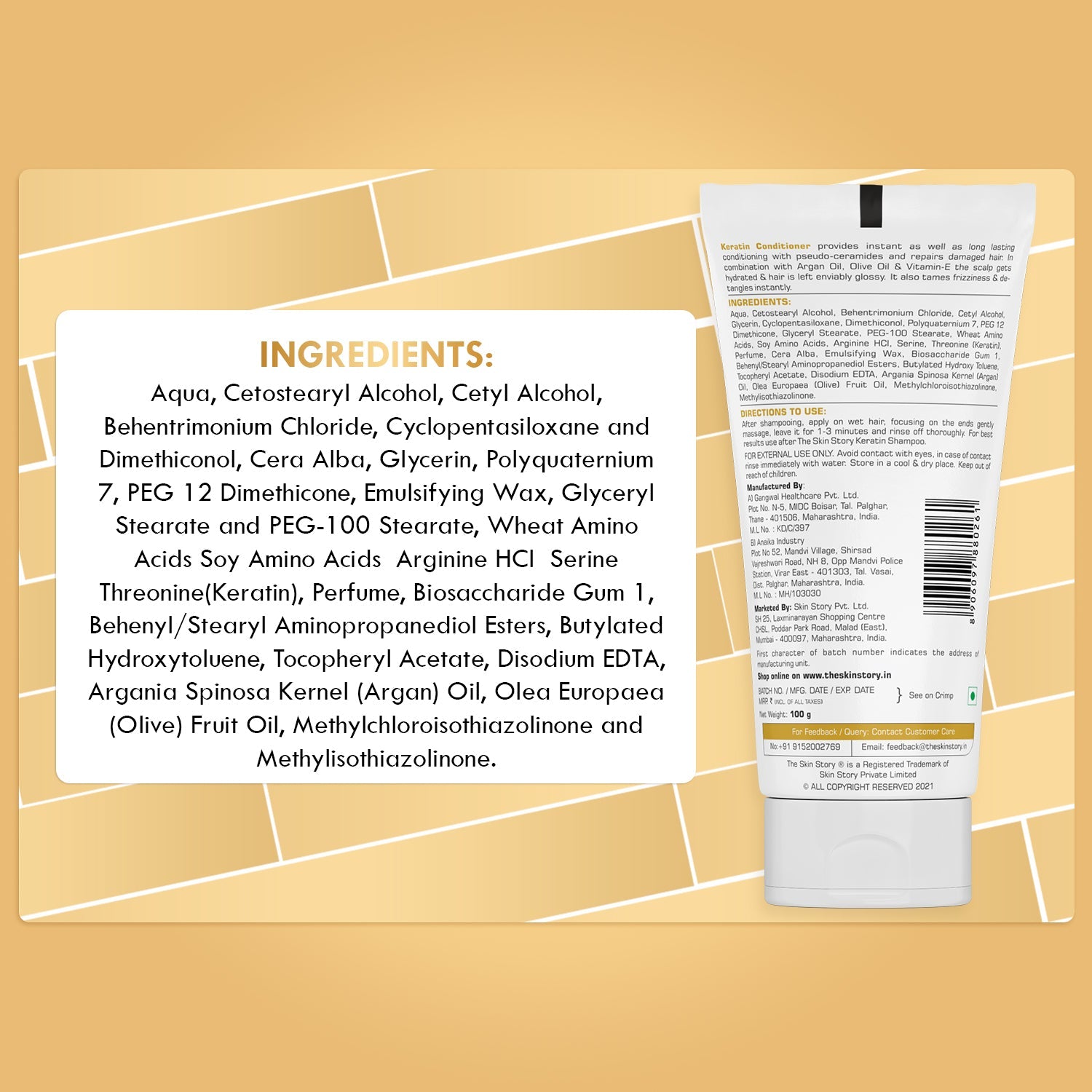 Keratin Repair Conditioner - The Skin Story - 