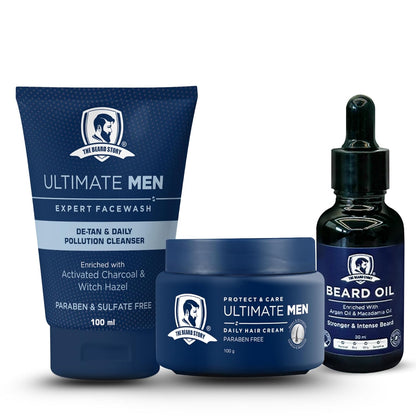 Mens Grooming Kit For Anniversary, Birthday &amp; All Occasions - The Skin Story - Hair Care Combo