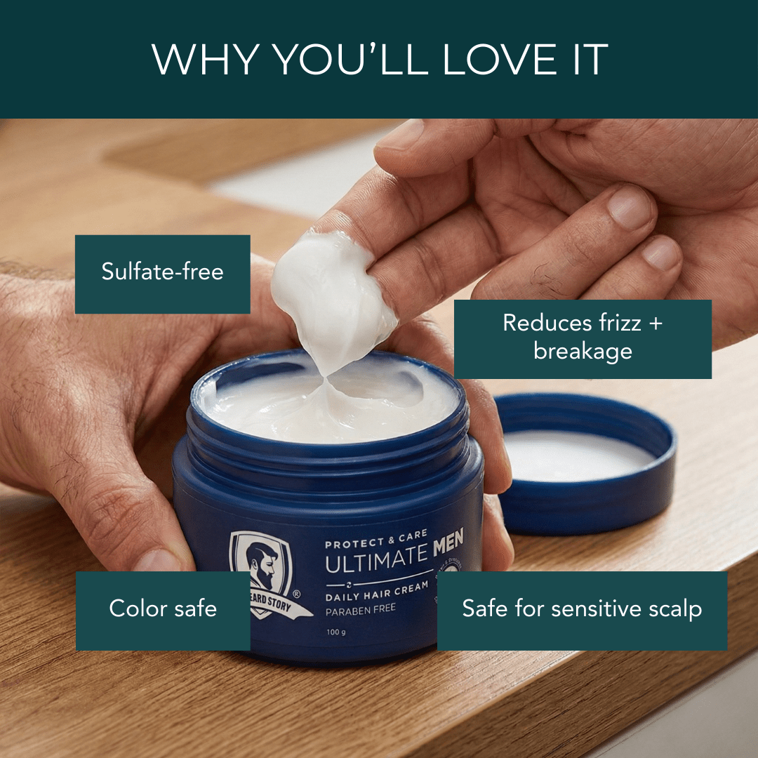 Mens Hair Cream UV Protect 100g - The Skin Story - 