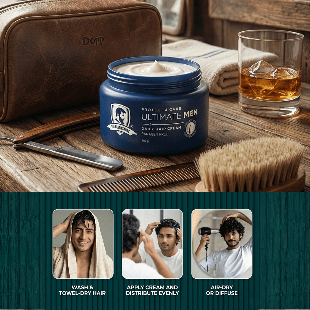Mens Hair Cream UV Protect 100g - The Skin Story - 