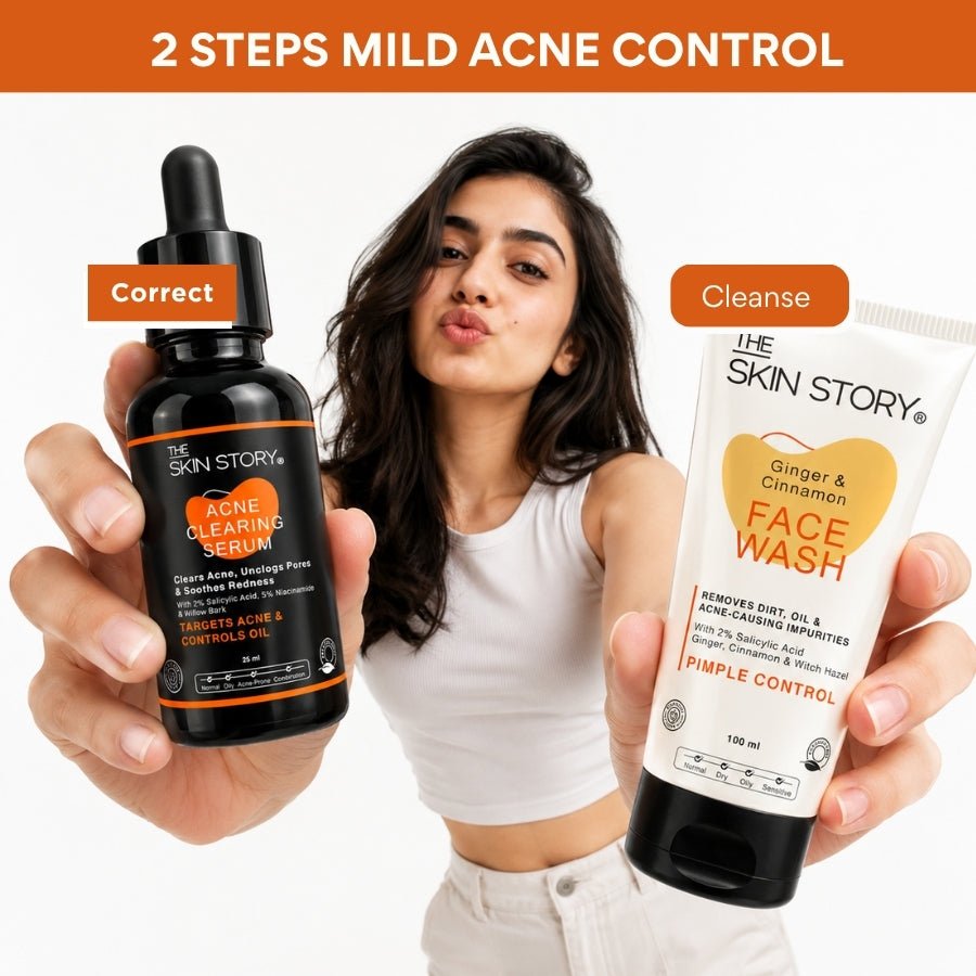 Mild Acne Start Regime – Beginner Pimple Care Routine - The Skin Story - Facewash