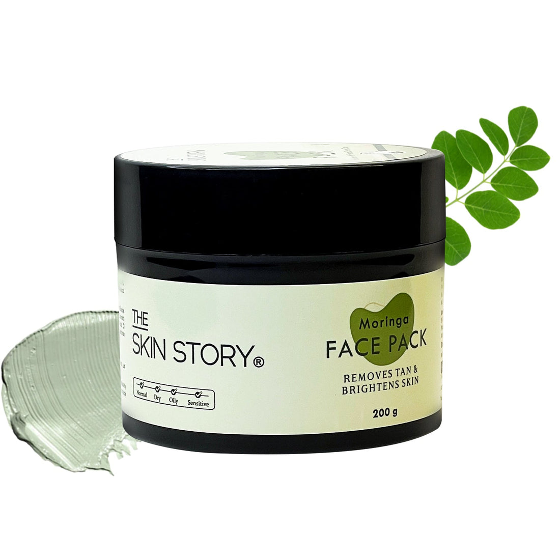 Moringa Face Pack, 200g - The Skin Story - 