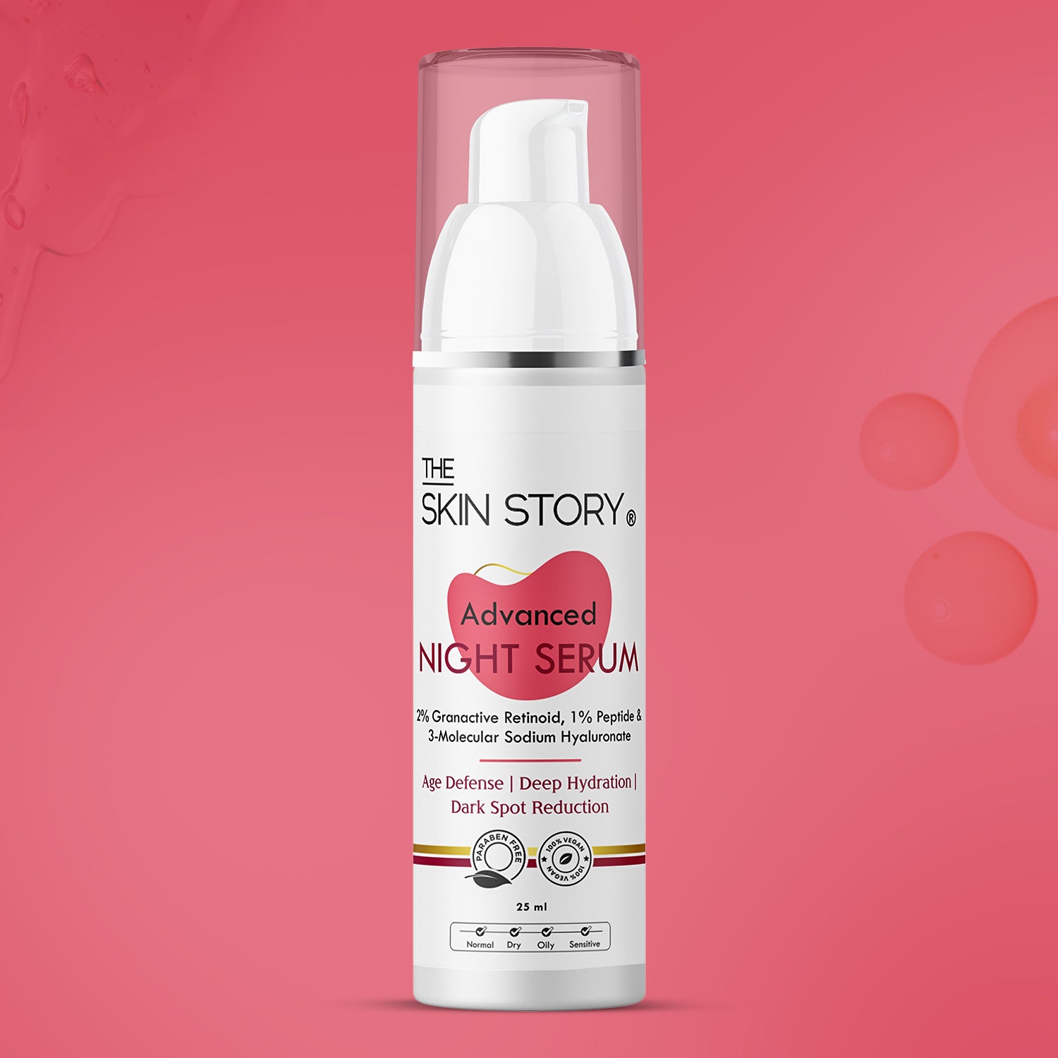 Advanced Night Serum, 25ml | Advanced Retinol &amp; Hydration Complex| Anti-Ageing | Night Repair Serum| 25ml