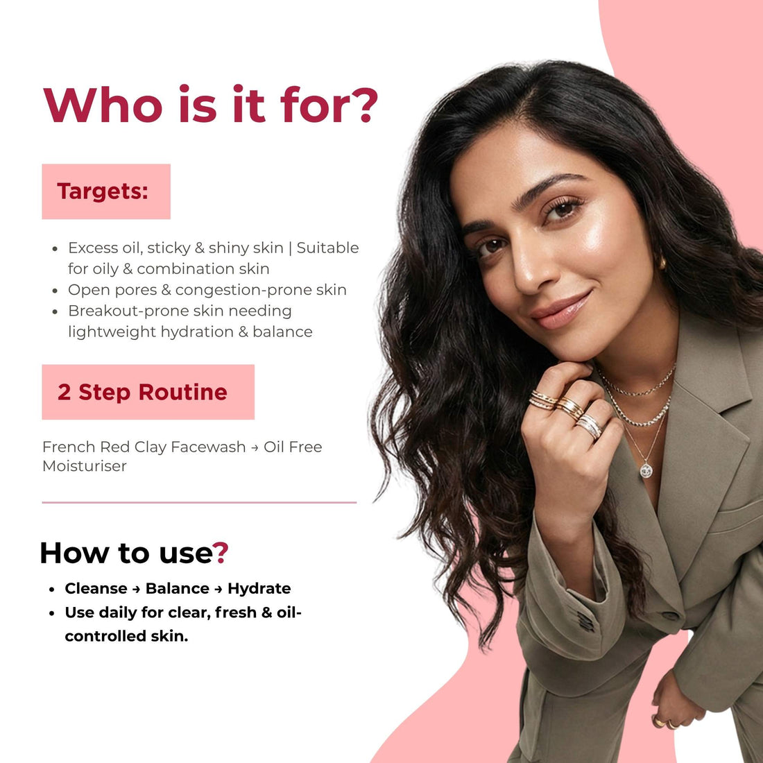 Oil Control 2 Steps - Facewash+Oil Free Moisturiser - The Skin Story - 