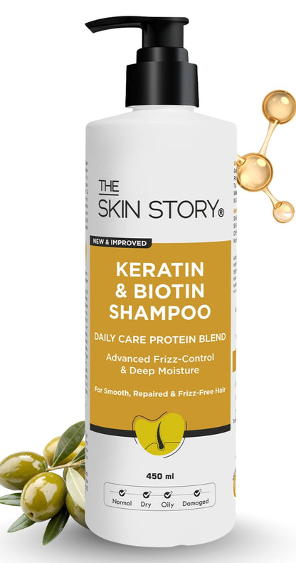 Oil Control Keratin Shampoo - The Skin Story - 