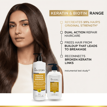 Oil Control Keratin Shampoo - The Skin Story - 