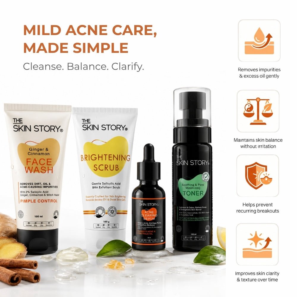 Pimple Calm Regime – Mild Acne Soothing Routine - The Skin Story - 