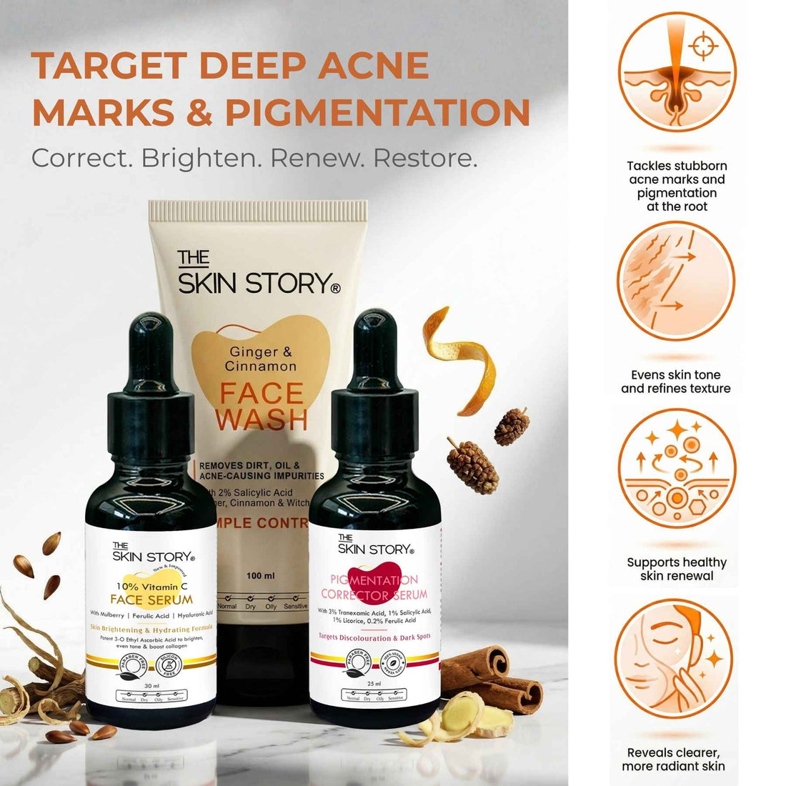 Pimple Spot Repair Regime – Acne Marks Treatment Routine - The Skin Story - 