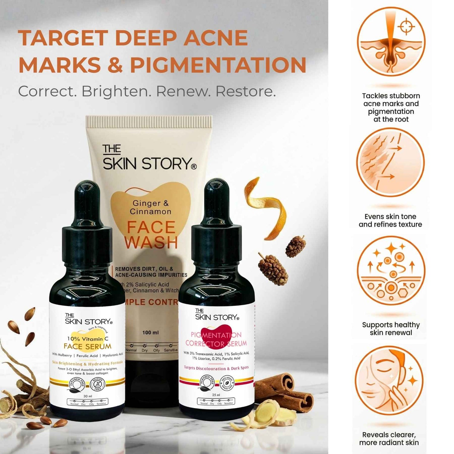 Pimple Spot Repair Regime – Acne Marks Treatment Routine - The Skin Story - 