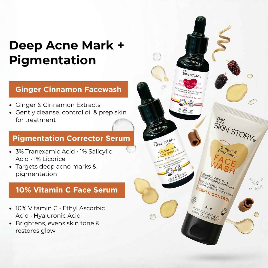 Pimple Spot Repair Regime – Acne Marks Treatment Routine - The Skin Story - 