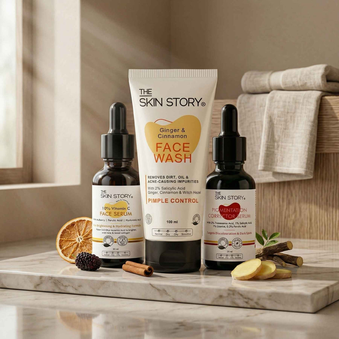 Pimple Spot Repair Regime – Acne Marks Treatment Routine - The Skin Story - 