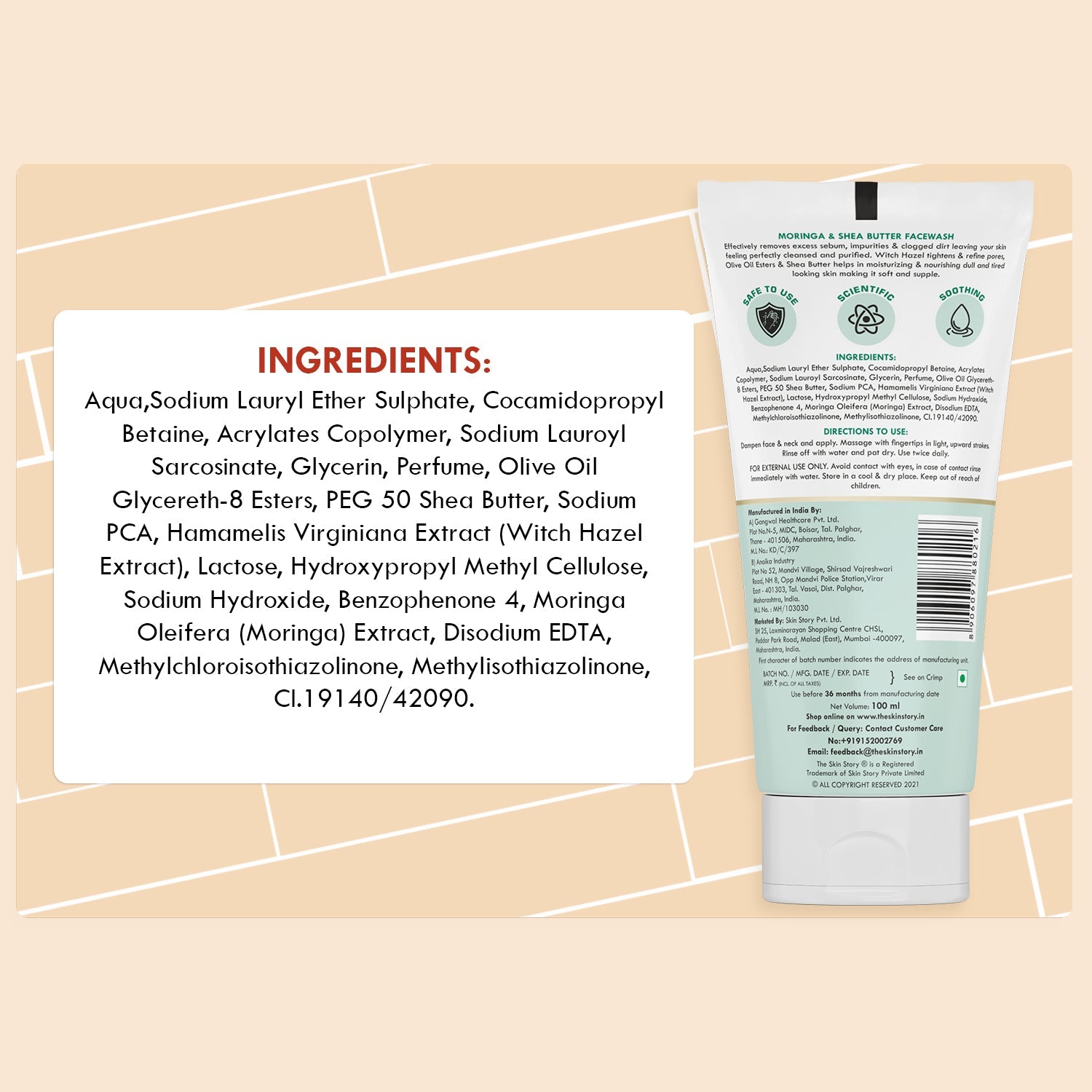 Pore Cleansing Antioxidant Face Wash - The Skin Story - Facewash