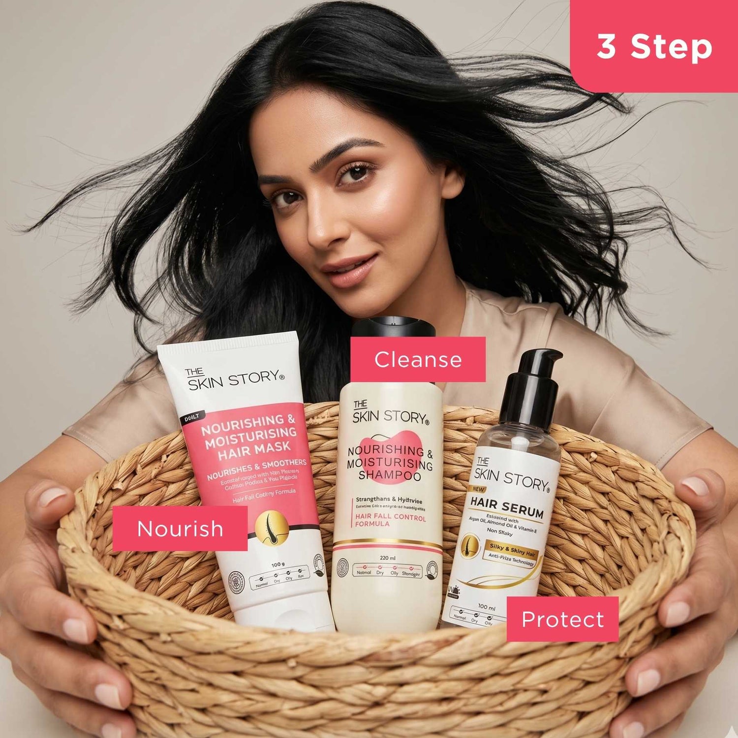 Postpartum Hair Fall Smooth Regime – Recovery &amp; Frizz Control - The Skin Story - 