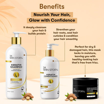 Pro - Repair Range for Damaged &amp; Weak Hair - The Skin Story - Hair Care Combo