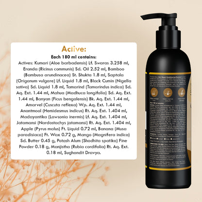 The Skin Story Ayurvedic Hair Shampoo | Amla, Brahmi &amp; Bhringraj | 100% All Natural, 180 ml