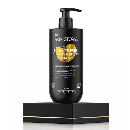 Sulphate Free Keratin &amp; Biotin Shampoo Repairs Damaged Hair 1 Litre