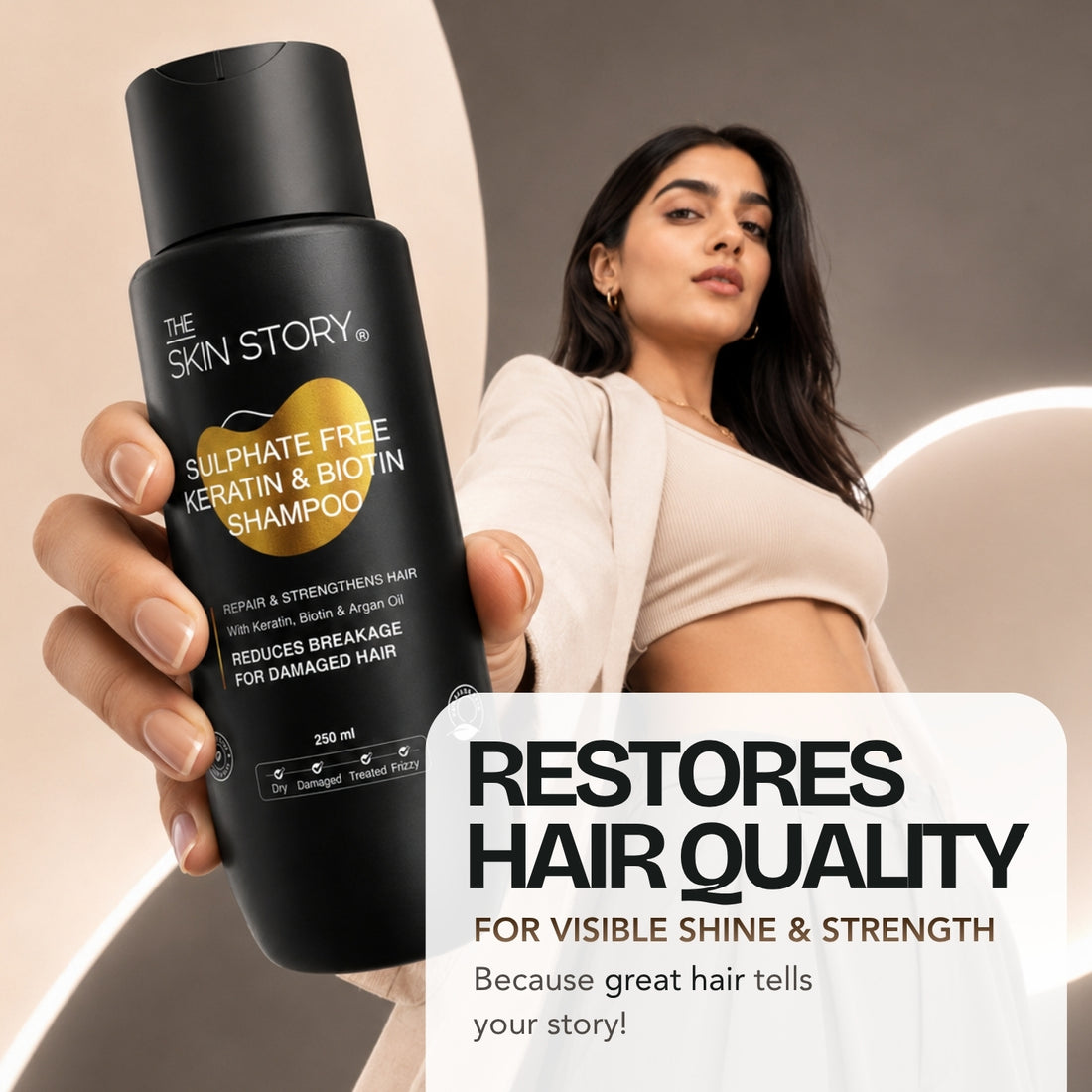 Sulphate Free Keratin Shampoo, Conditioner &amp; Heat Protection Hair Serum
