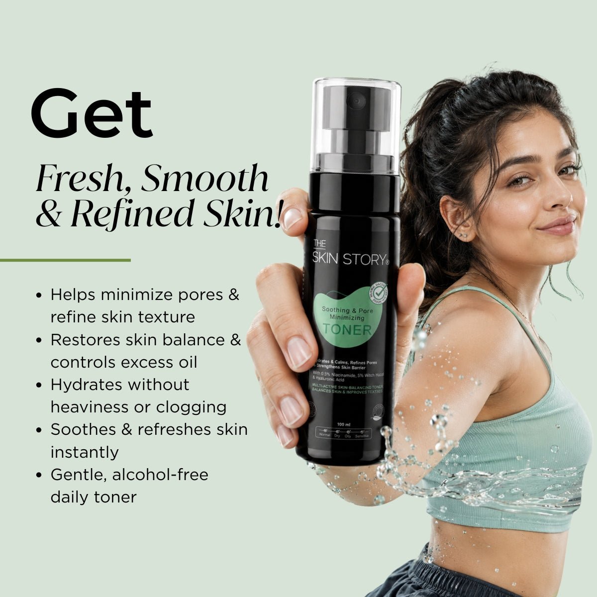Soothing &amp; Pore Minimising Toner - The Skin Story - 
