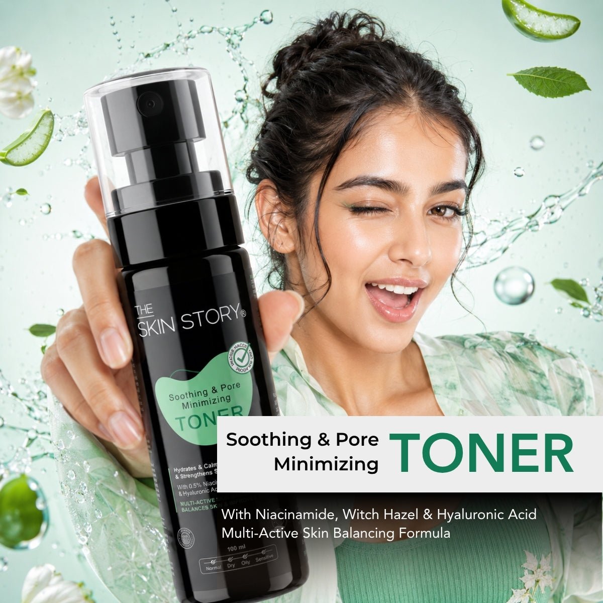 Soothing &amp; Pore Minimising Toner - The Skin Story - 