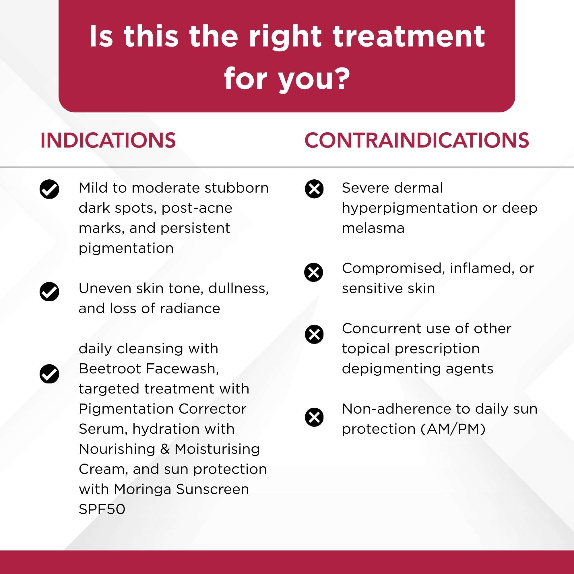 Stuborn Dark Spots 4 Steps - Facewash+Serum+ Moisturising Cream+Sunscreen SPF50 - The Skin Story - 