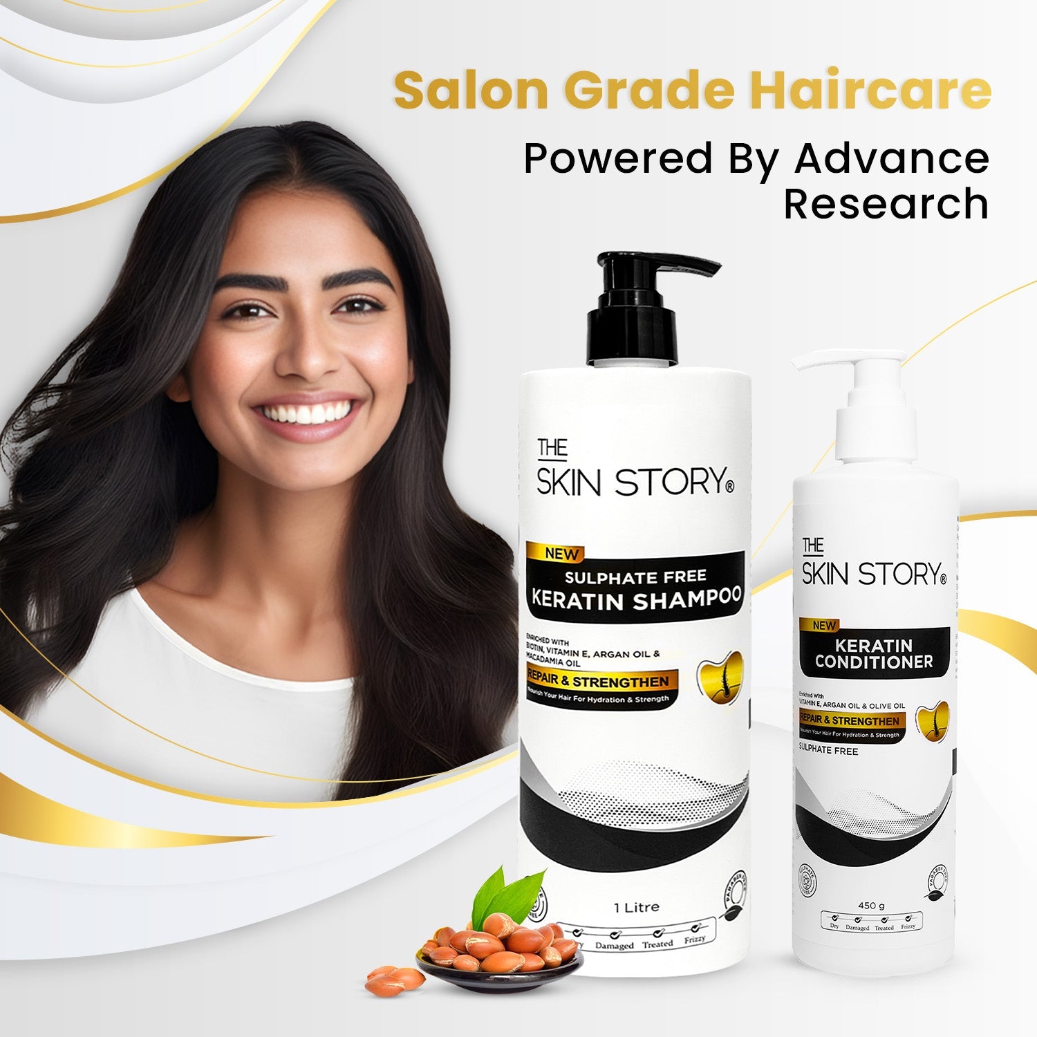 Sulphate Free Damage Repair Combo - The Skin Story - shampoo &amp; Conditioner