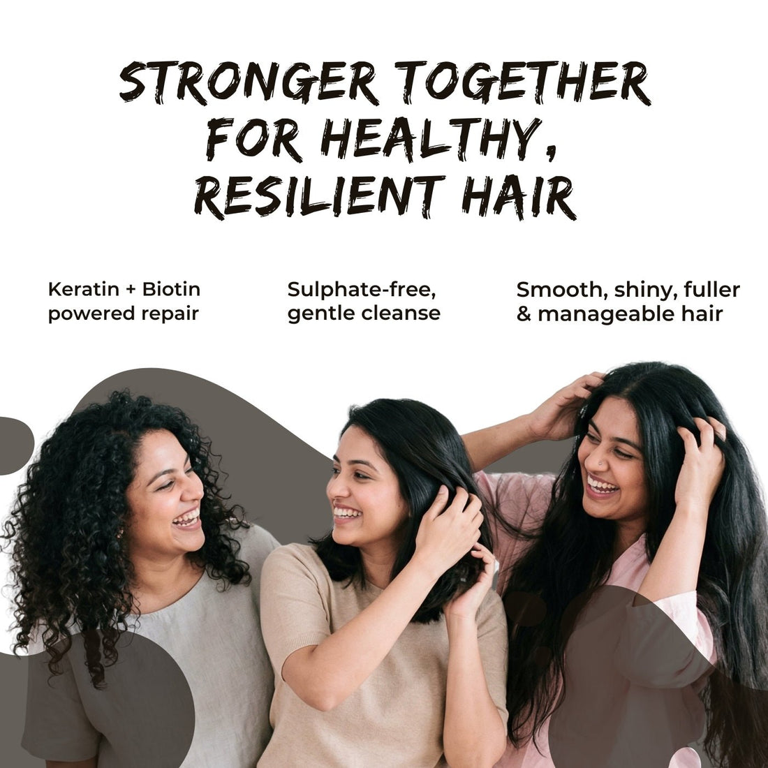 Sulphate Free Keratin &amp; Biotin Shampoo – Repairs Damaged Hair - The Skin Story - Hair Care Combo